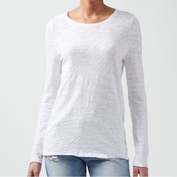 ATM | Slub Jersey Long Sleeve Destroyed Wash Tee - Picture 1 of 5